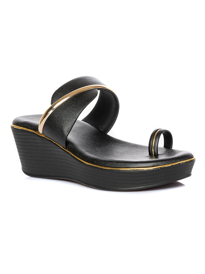 KHADIM Cleo Wedge Heel Slip On Sandal for Women