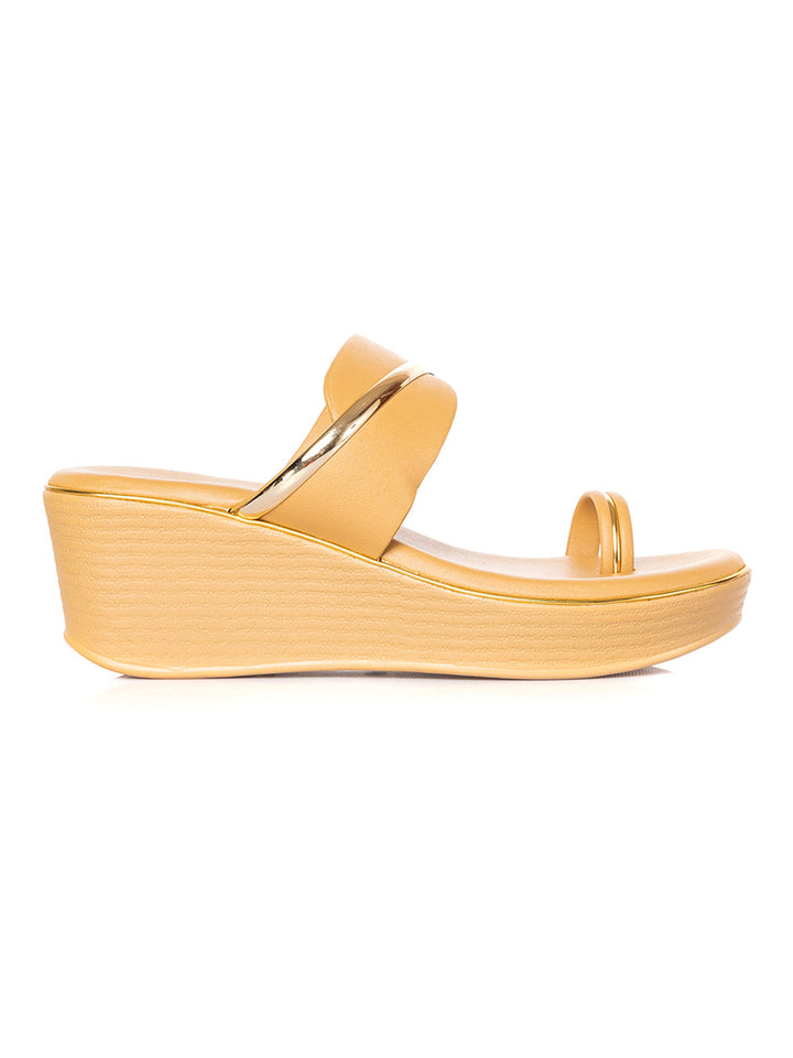 KHADIM Cleo Wedge Heel Slip On Sandal for Women