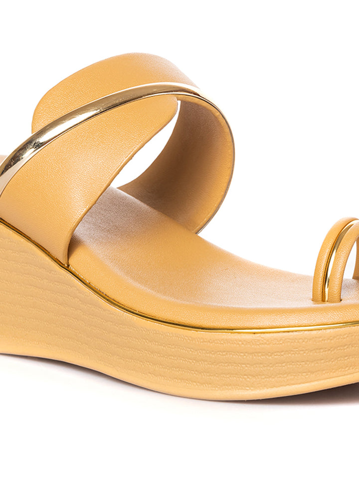 KHADIM Cleo Wedge Heel Slip On Sandal for Women