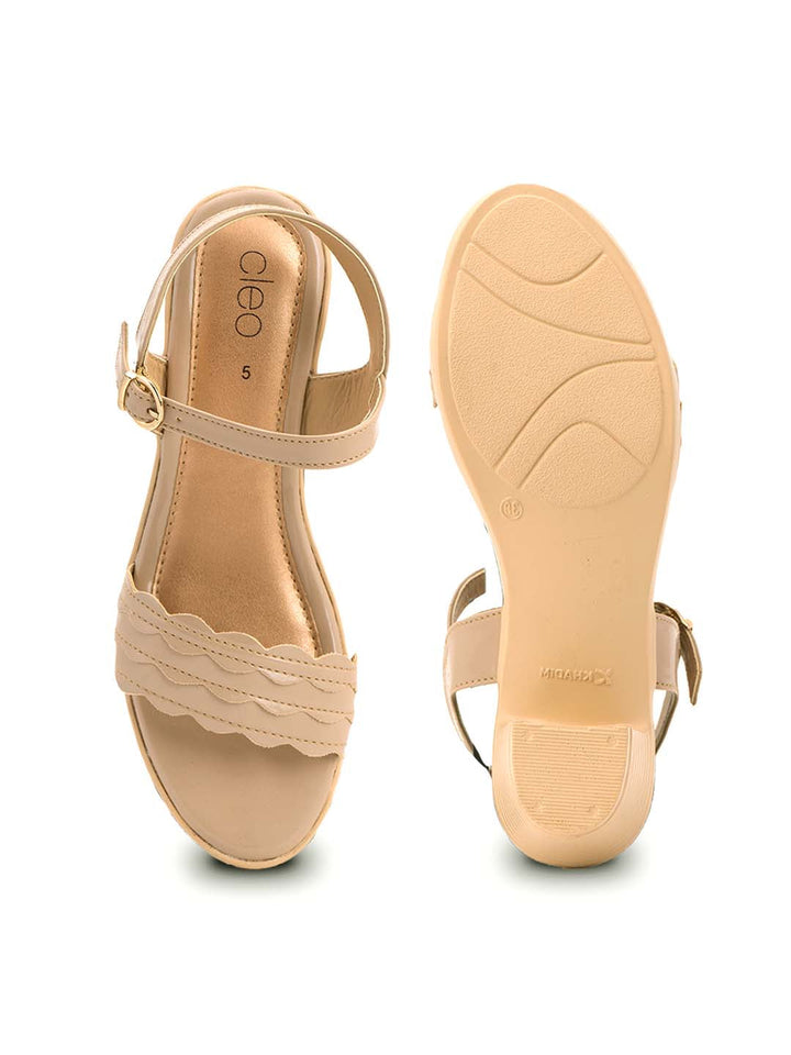 Khadim Cleo Block Heel Sandal for Women