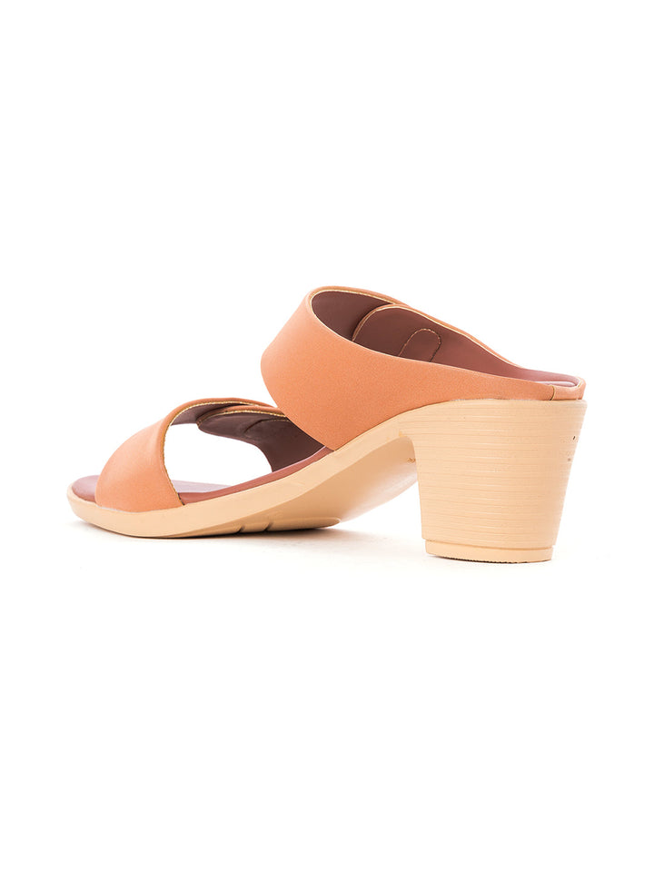 Khadim Cleo Block Heel Mule Slip On Sandal for Women