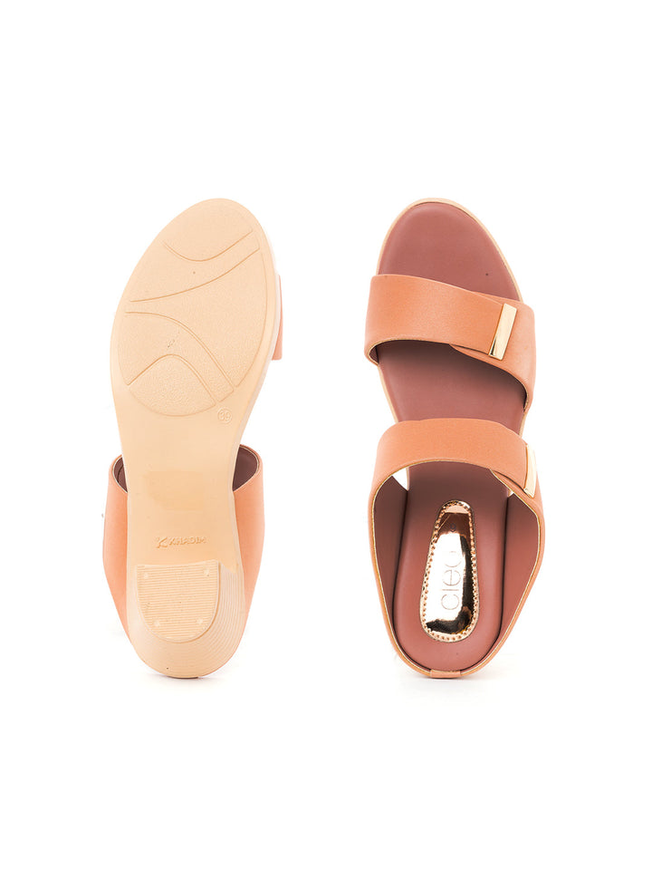 Khadim Cleo Block Heel Mule Slip On Sandal for Women