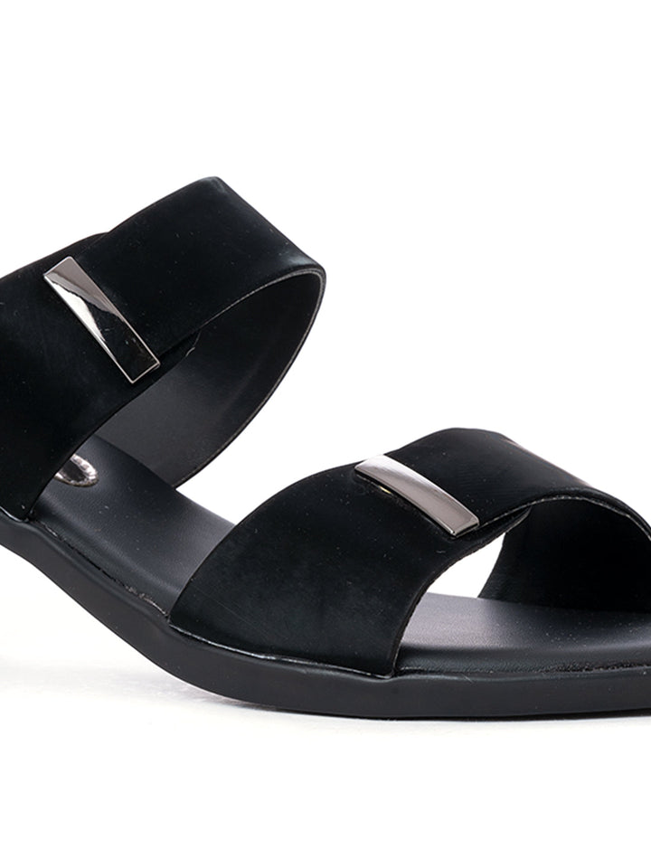 Khadim Cleo Block Heel Mule Slip On Sandal for Women