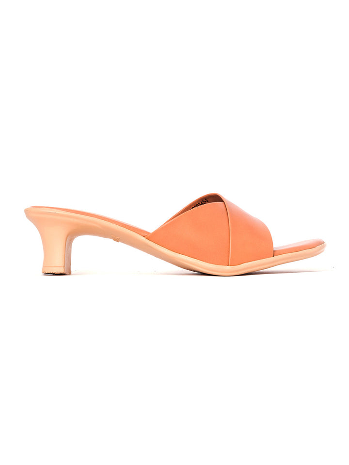 Khadim French Heel Mule Slip On Sandal for Women