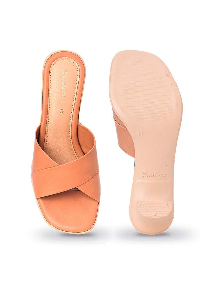Khadim French Heel Mule Slip On Sandal for Women