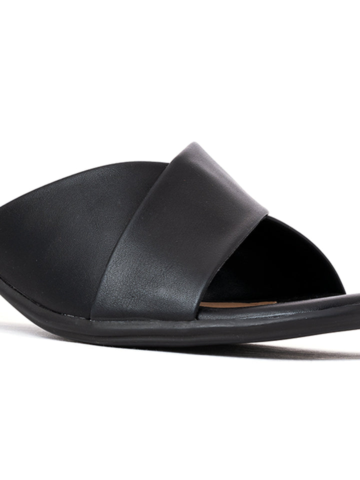 Khadim French Heel Mule Slip On Sandal for Women