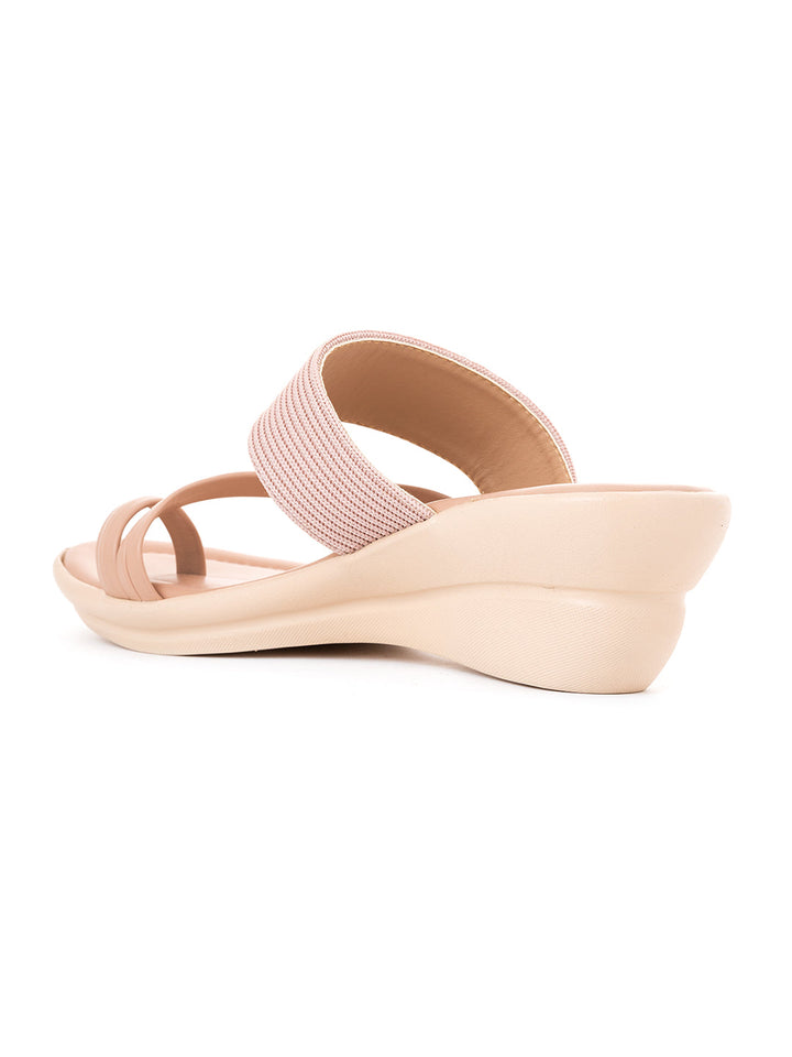 Khadim Wedge Heel Slip On Sandal for Women