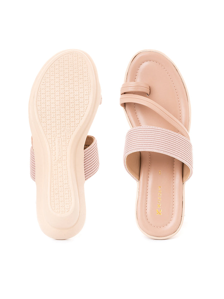 Khadim Wedge Heel Slip On Sandal for Women