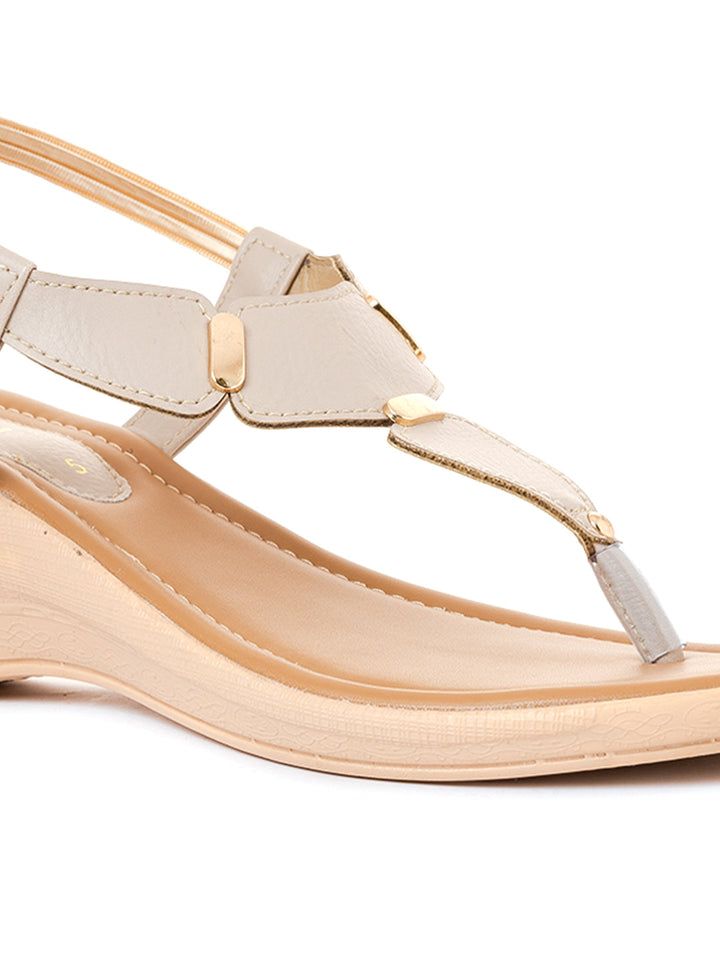 Khadim Wedge Heel Slingback Sandal for Women