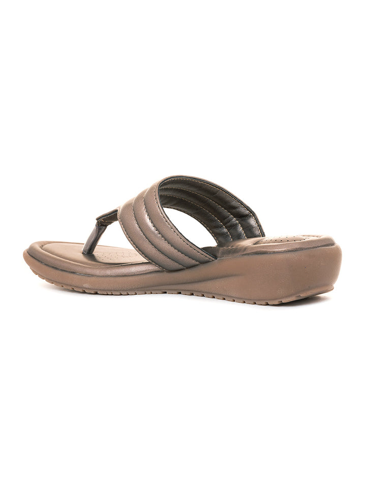 Khadim Softouch Wedge Heel Slip On Sandal for Women