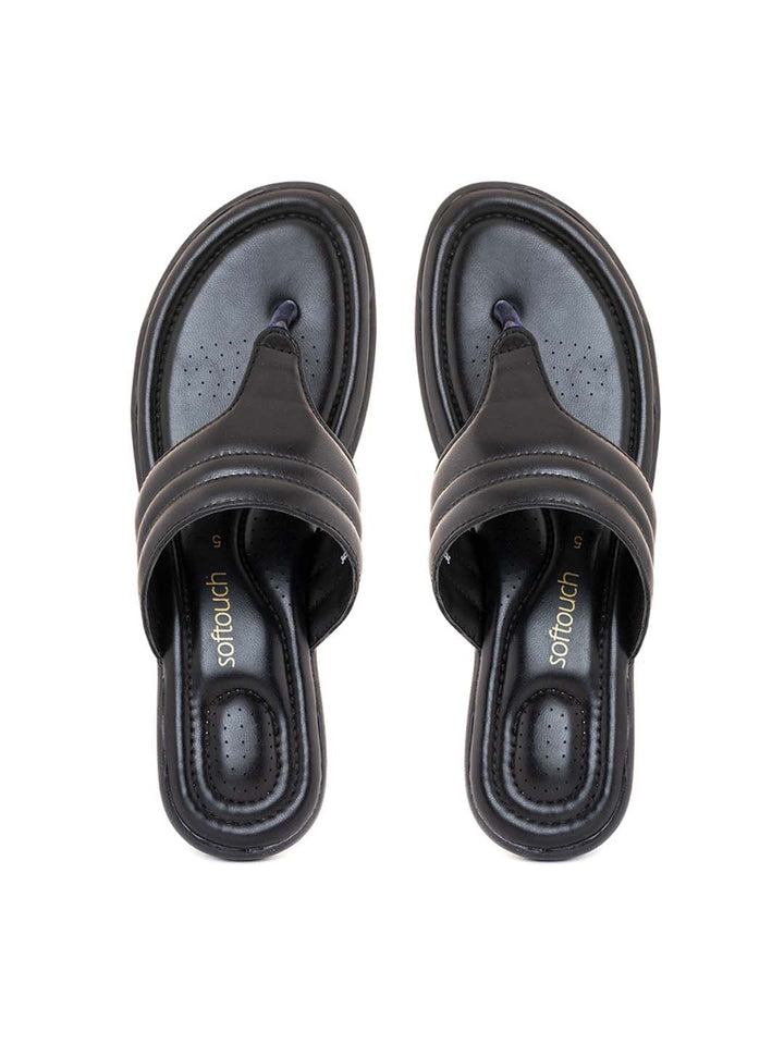 Khadim Softouch Wedge Heel Slip On Sandal for Women