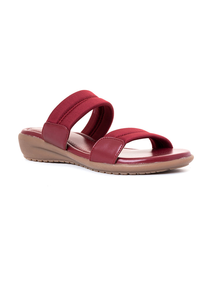 Khadim Softouch Wedge Heel Mule Slip On Sandal for Women