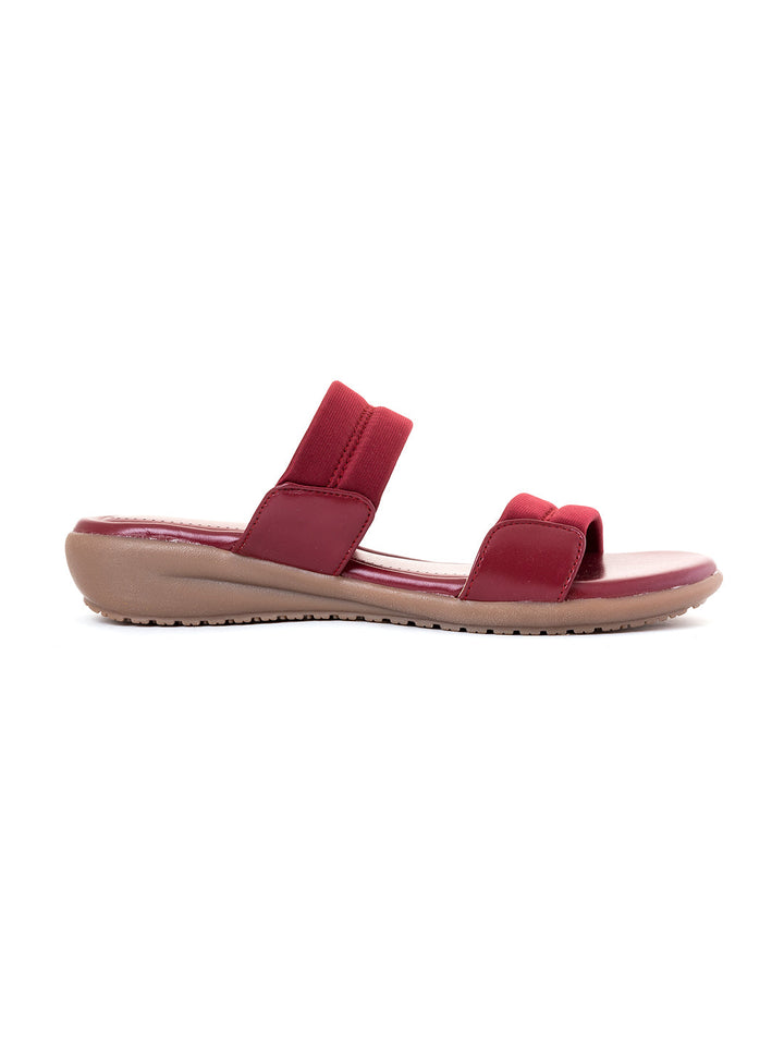 Khadim Softouch Wedge Heel Mule Slip On Sandal for Women