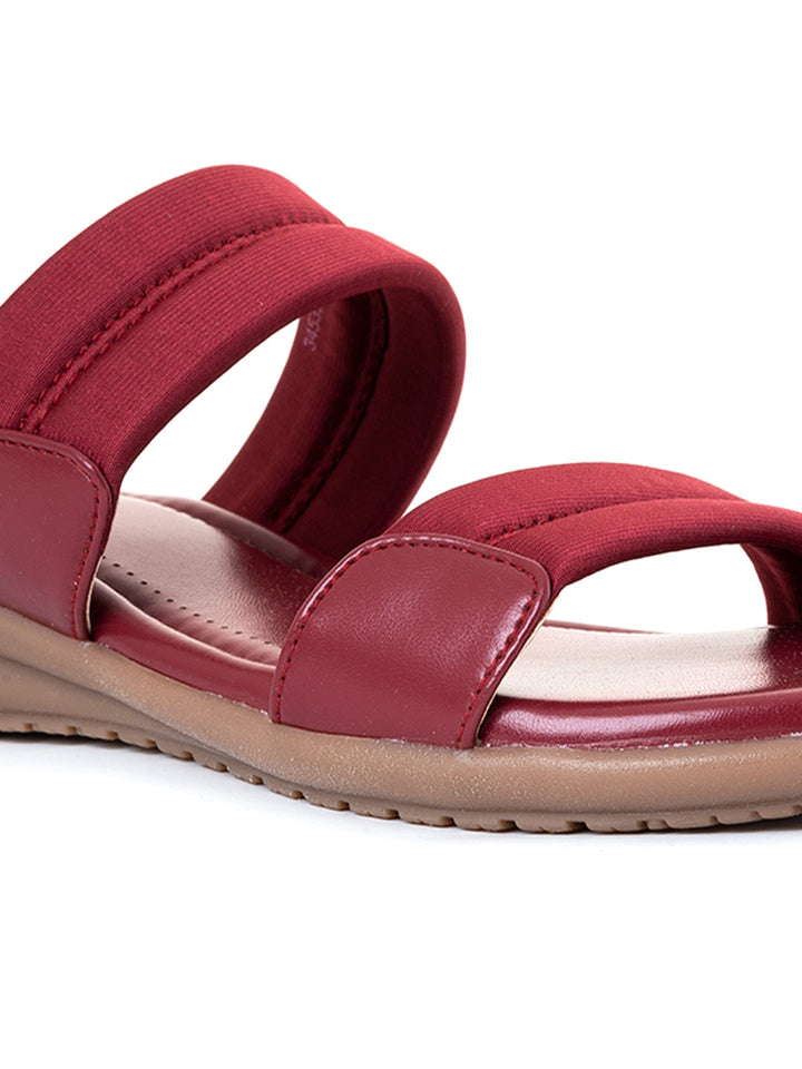 Khadim Softouch Wedge Heel Mule Slip On Sandal for Women