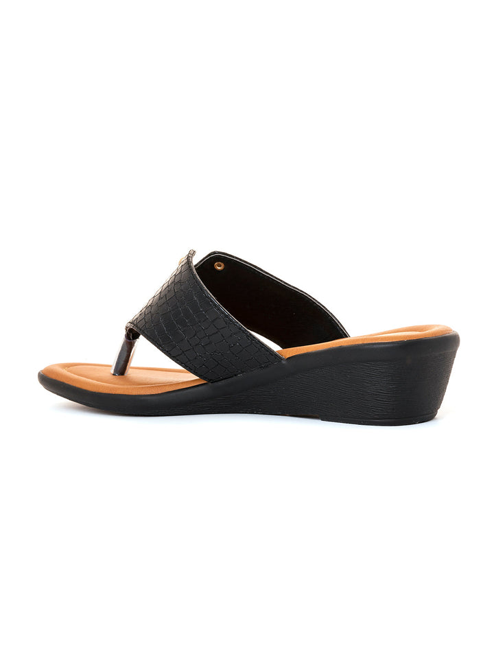 Khadim Wedge Heel Slip On Sandal for Women