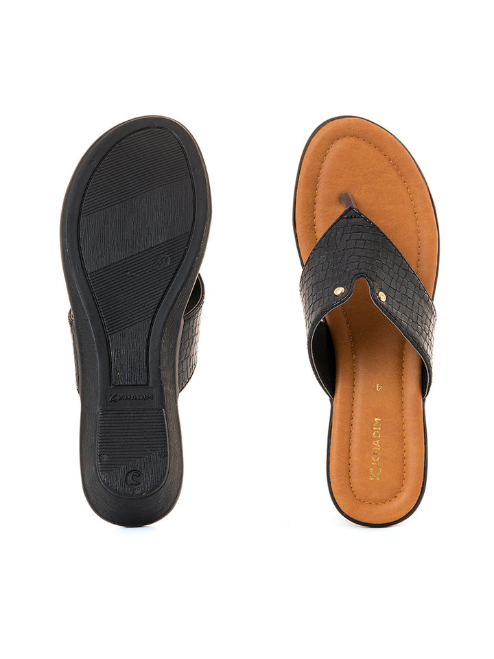 Khadim Wedge Heel Slip On Sandal for Women