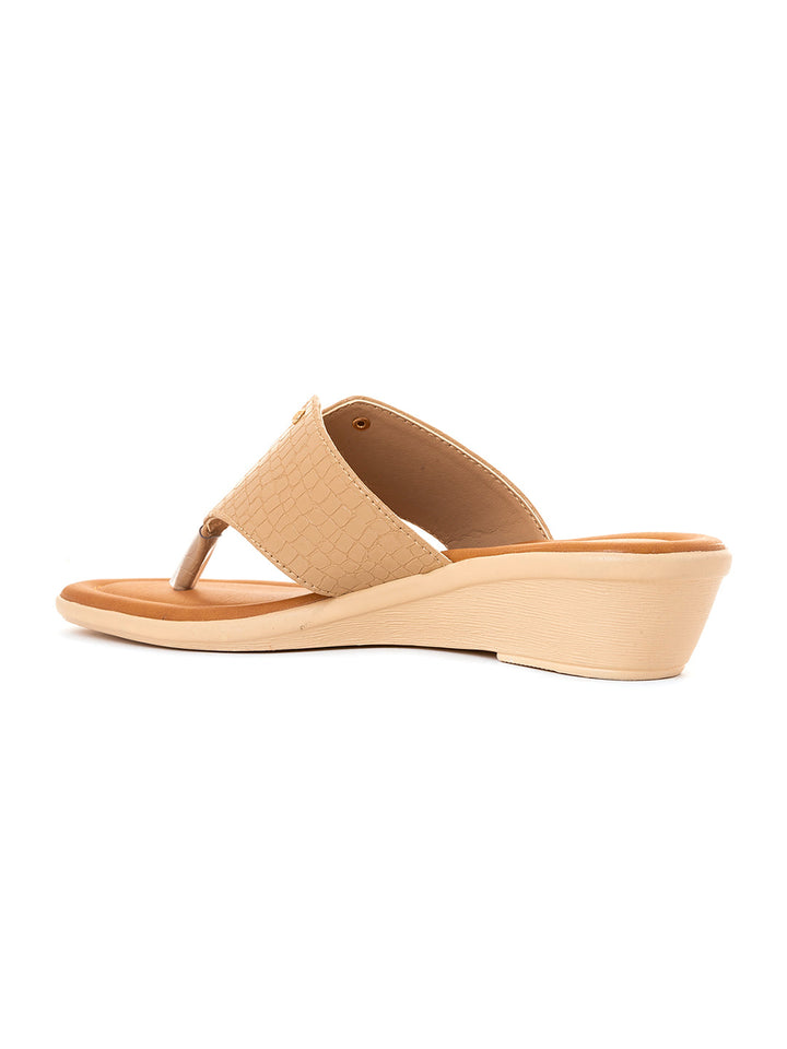 Khadim Wedge Heel Slip On Sandal for Women