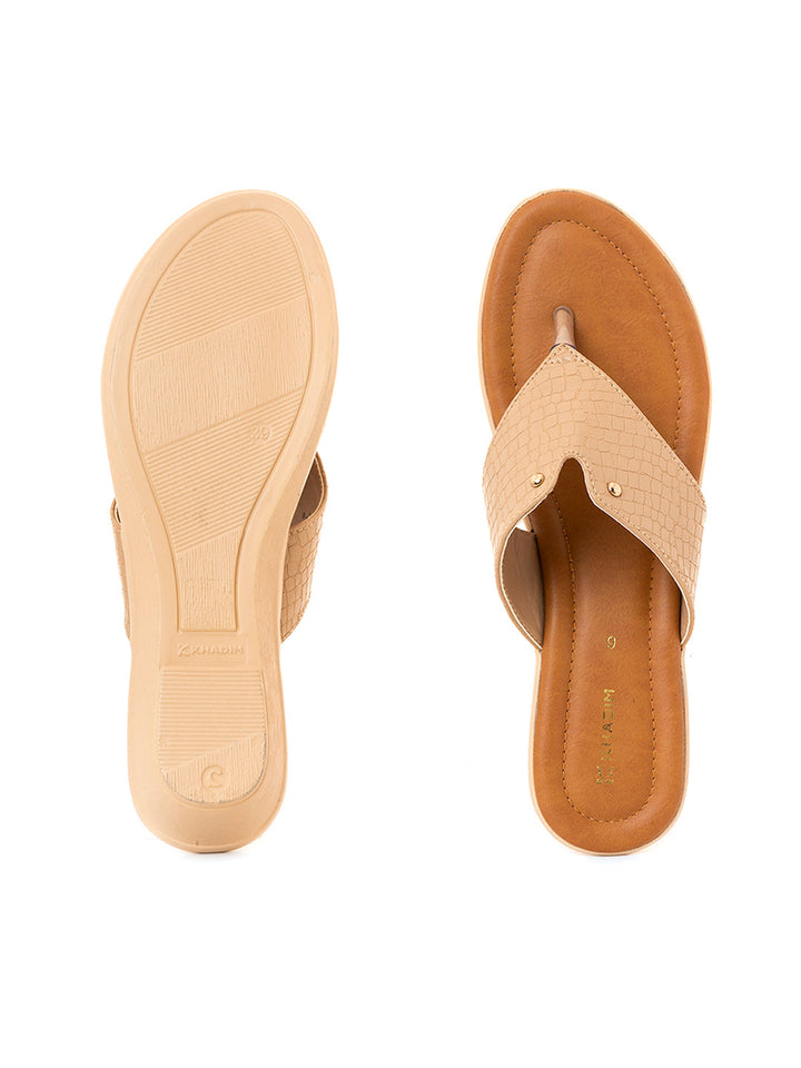 Khadim Wedge Heel Slip On Sandal for Women