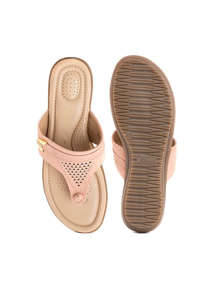 Khadim Softouch Wedge Heel Slip On Sandal for Women