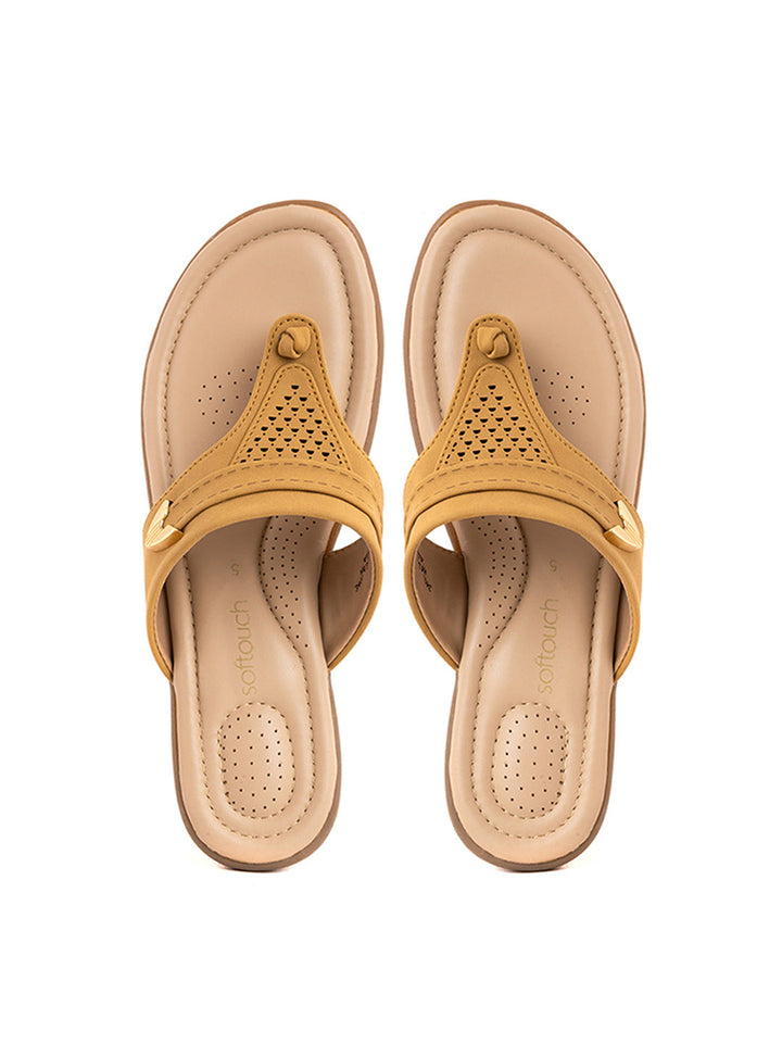 Khadim Softouch Wedge Heel Slip On Sandal for Women