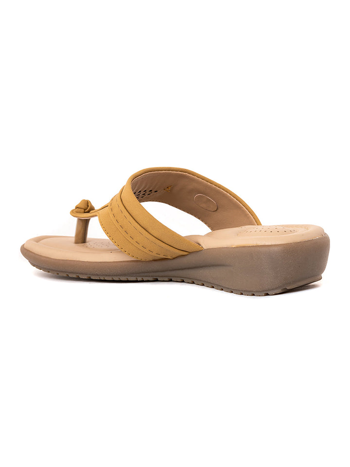 Khadim Softouch Wedge Heel Slip On Sandal for Women