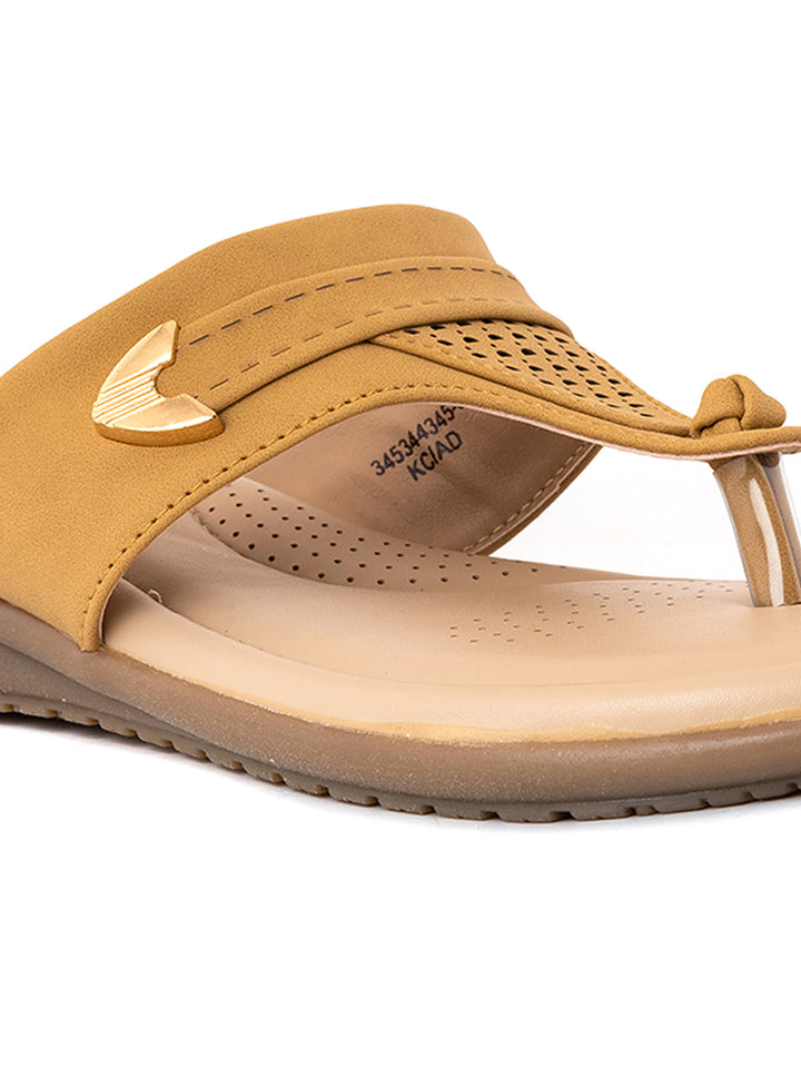 Khadim Softouch Wedge Heel Slip On Sandal for Women