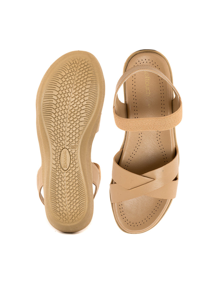 Khadim Softouch Platform Heel Slingback Sandal for Women