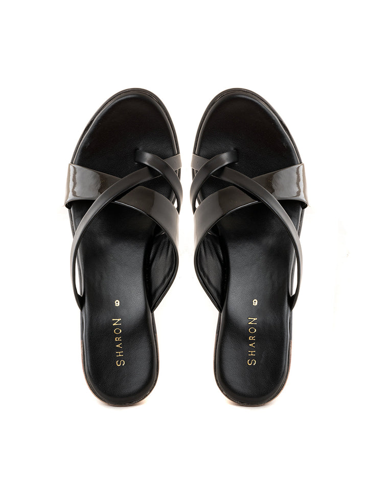Khadim Sharon Block Heel Slip On Sandal for Women