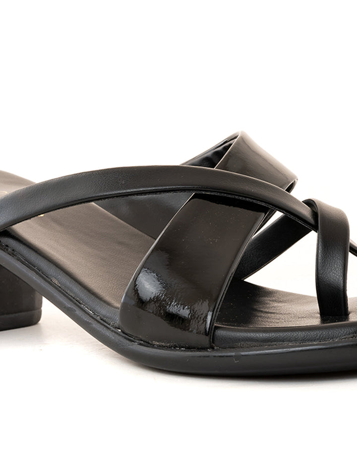 Khadim Sharon Block Heel Slip On Sandal for Women