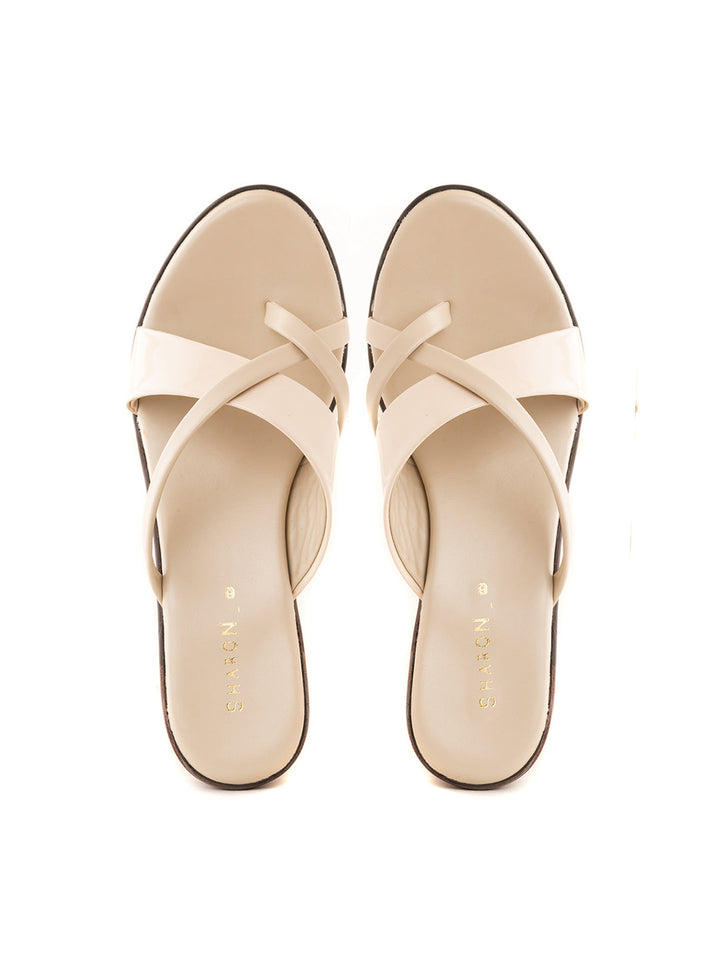 Khadim Sharon Block Heel Slip On Sandal for Women
