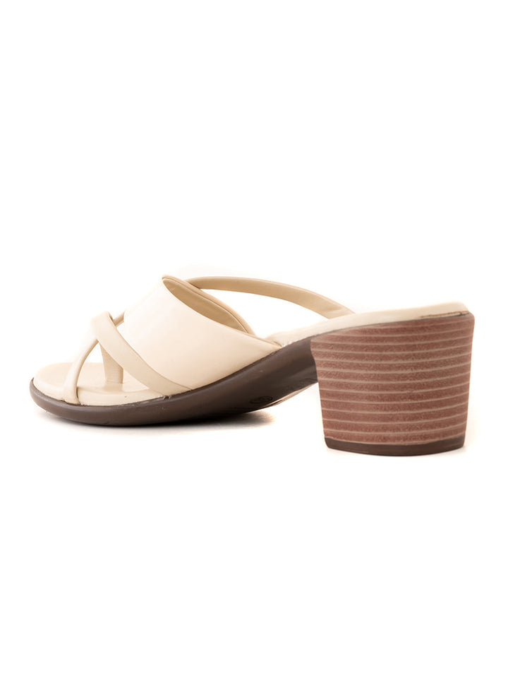 Khadim Sharon Block Heel Slip On Sandal for Women