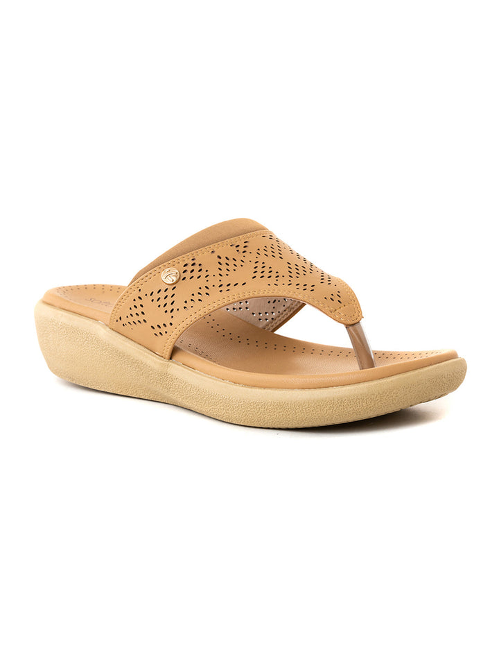 Khadim Softouch Platform Heel Slip On Sandal for Women