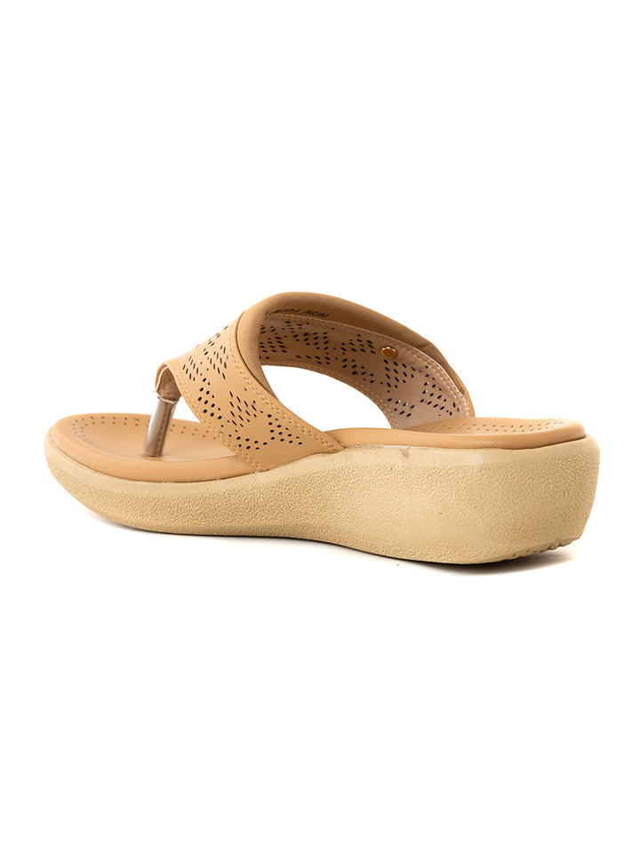 Khadim Softouch Platform Heel Slip On Sandal for Women