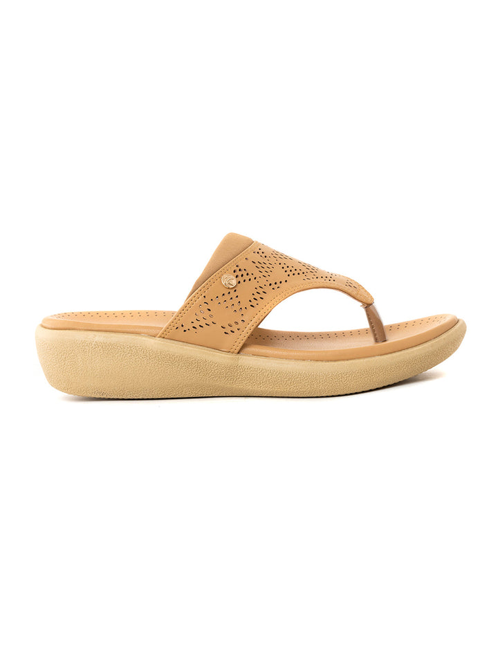 Khadim Softouch Platform Heel Slip On Sandal for Women