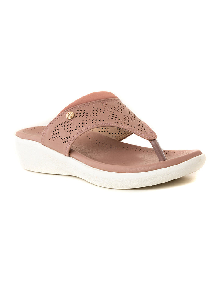 Khadim Softouch Platform Heel Slip On Sandal for Women