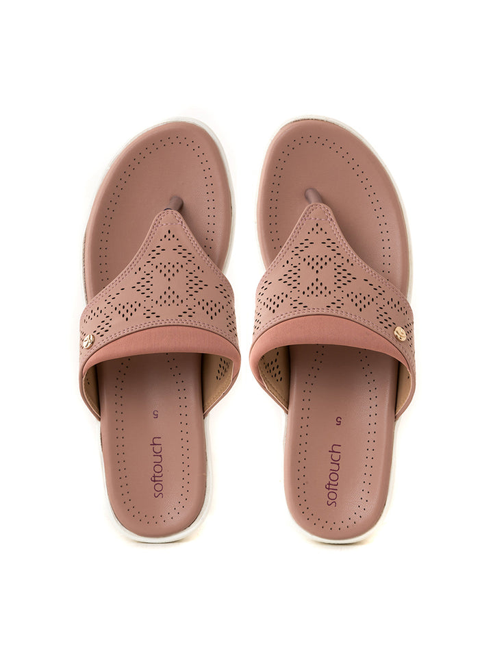 Khadim Softouch Platform Heel Slip On Sandal for Women