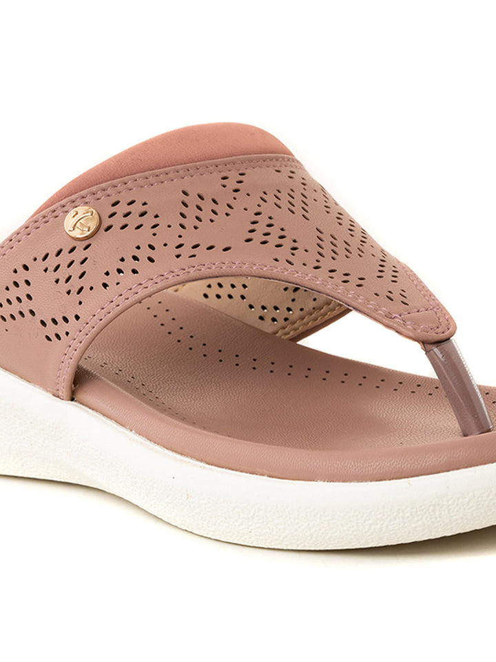 Khadim Softouch Platform Heel Slip On Sandal for Women