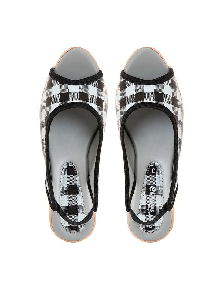 Khadim Adrianna Wedge Heel Peep-Toe Slingback Sandal for Girls - 4.5-12 yrs