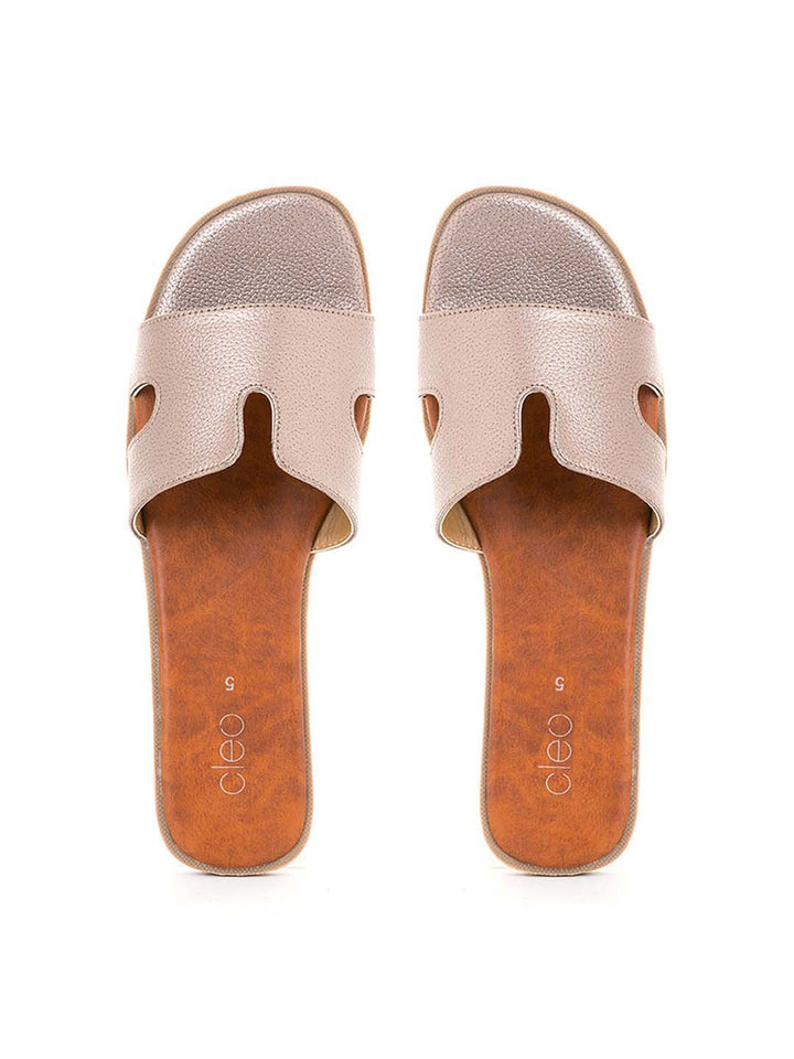 Khadim Cleo Flat Mule Slide Sandal for Women