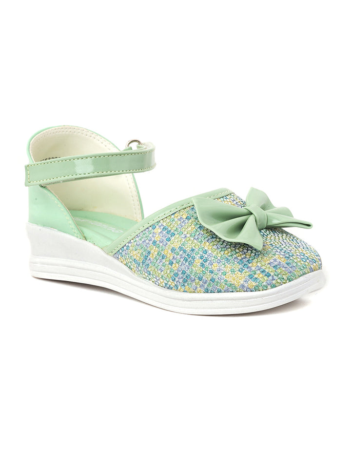 Khadim Adrianna Wedge Heel D'orsay Sandal for Girls - 4.5-12 yrs