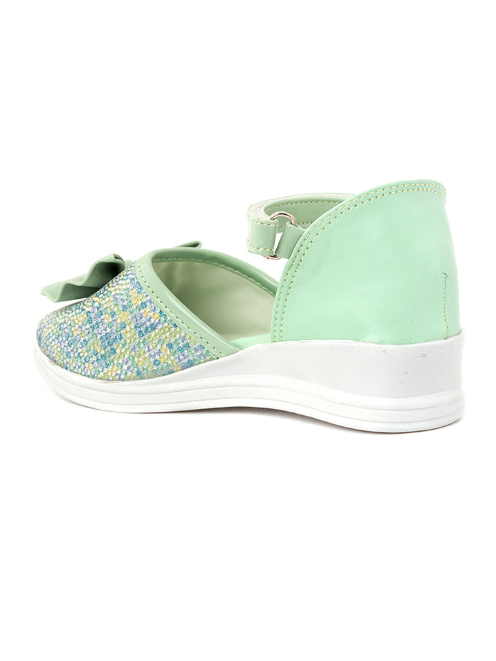 Khadim Adrianna Wedge Heel D'orsay Sandal for Girls - 4.5-12 yrs