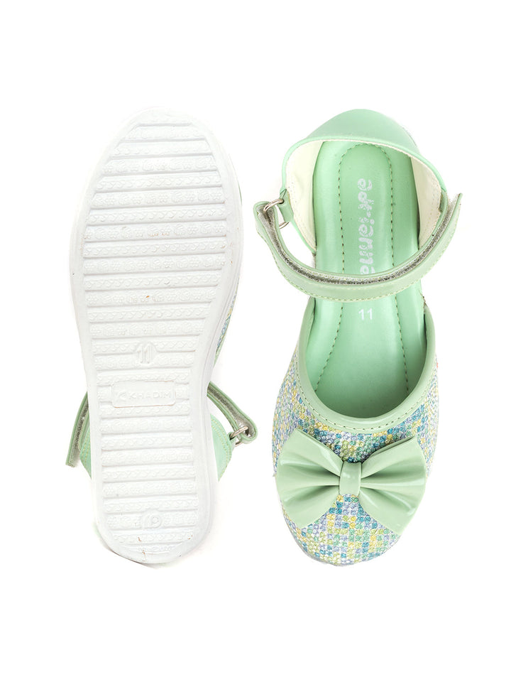 Khadim Adrianna Wedge Heel D'orsay Sandal for Girls - 4.5-12 yrs