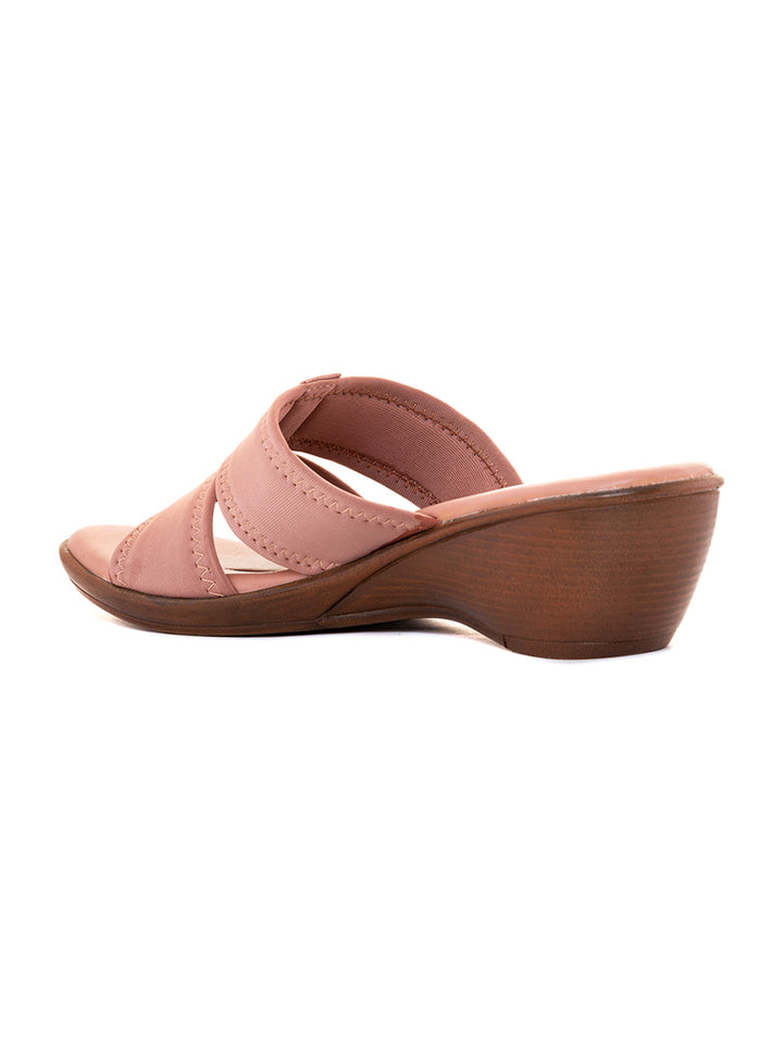 Khadim Sharon Wedge Heel Mule Slip On Sandal for Women