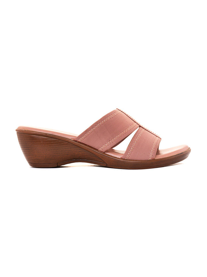 Khadim Sharon Wedge Heel Mule Slip On Sandal for Women