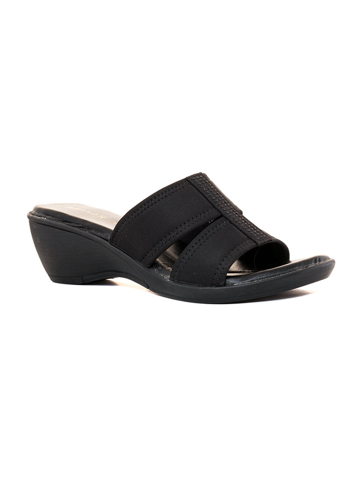 Khadim Sharon Wedge Heel Mule Slip On Sandal for Women