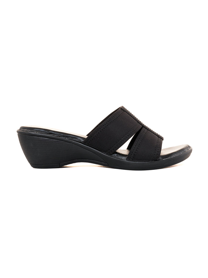 Khadim Sharon Wedge Heel Mule Slip On Sandal for Women
