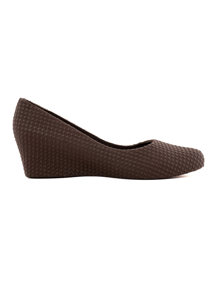Khadim Waves Washable Wedge Heel Pump Shoe for Women