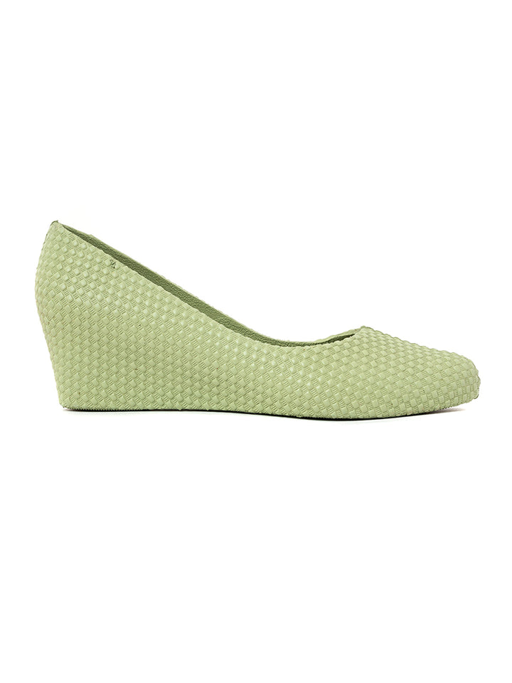 Khadim Waves Washable Wedge Heel Pump Shoe for Women