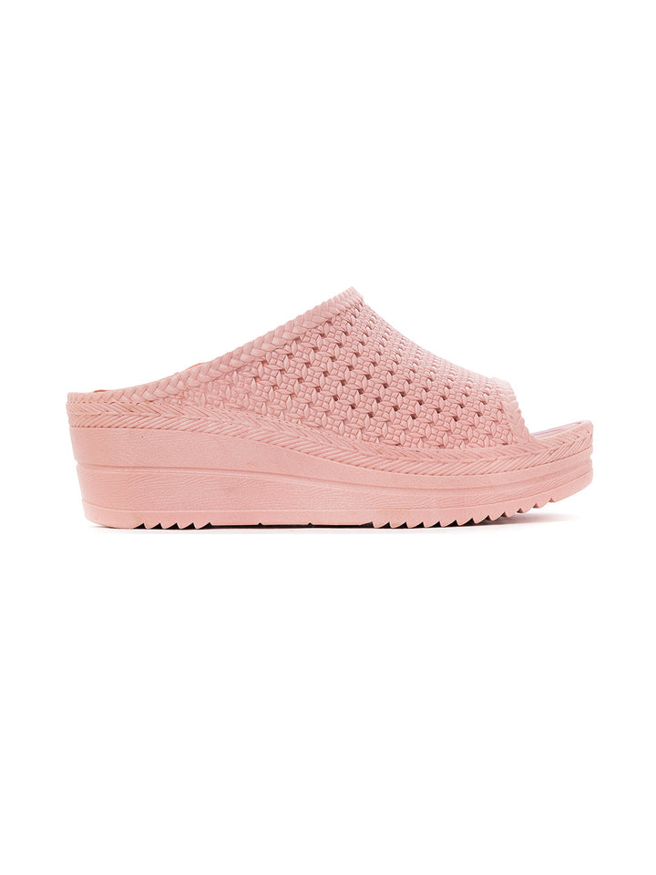 Khadim Waves Platform Heel Washable Mule Slide Slippers for Women