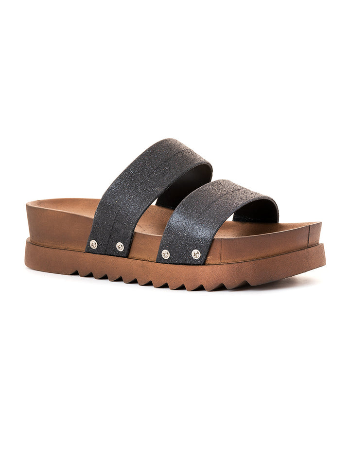 Khadim Waves Platform Heel Washable Mule Slide Slippers for Women